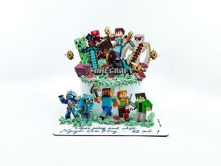 dort na zakázky: Minecraft Cake 🤩🥳 ___________________________ FB/IG/Tiktok: @papa_bakery_...